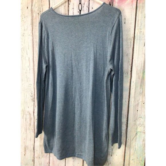 J. Jill Size M Blue Sweater ❄️☃️ - Picture 3 of 11